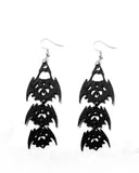 Puppers Gothic CyberSigilism Earrings - Nickel-Free, Hypoallergenic 325 Sterling Silver